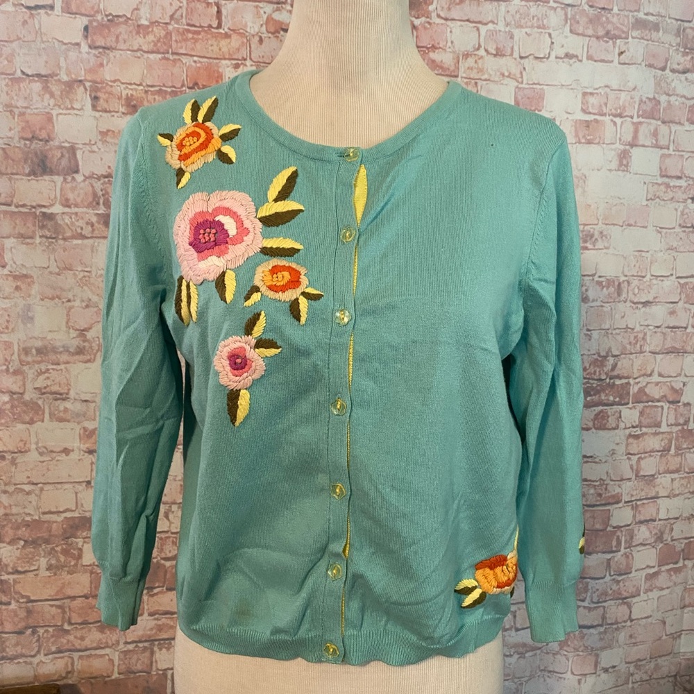 CAbi Coming Up Roses Cardigan